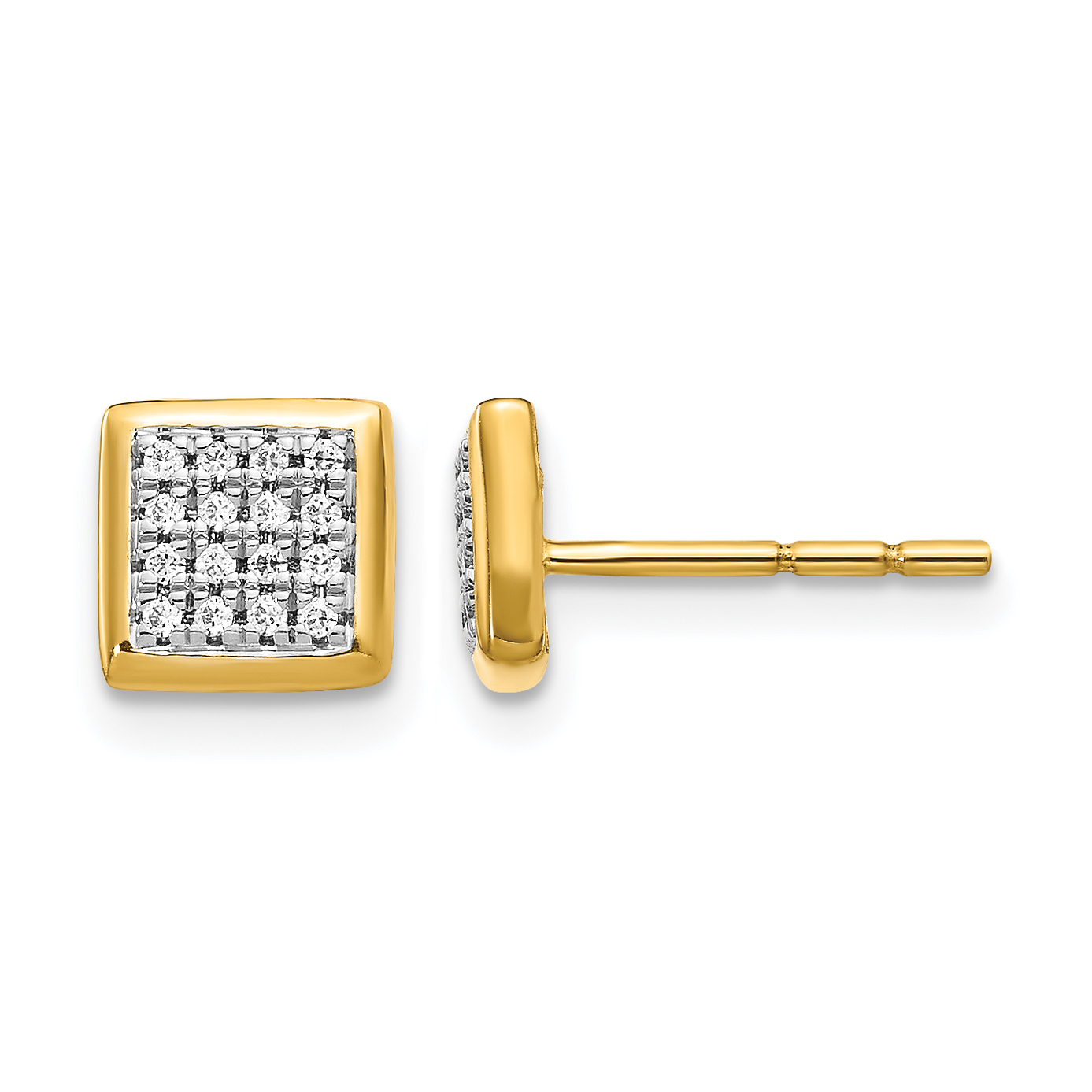 14k Diamond Post Earrings (EM5471-013-YA)