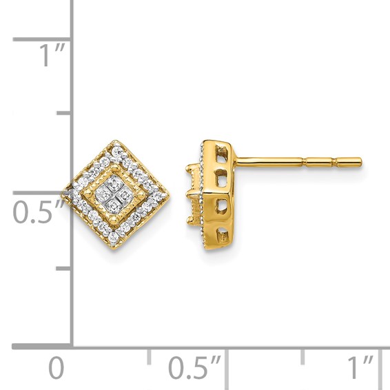 14K Lab Grown VS/SI+ G+ Dia Post Earrings