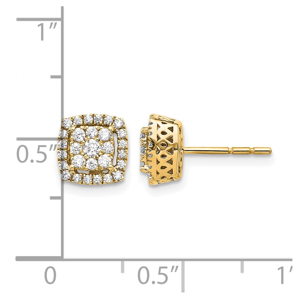 14k Diamond Post Earrings (EM5475-050-YA)