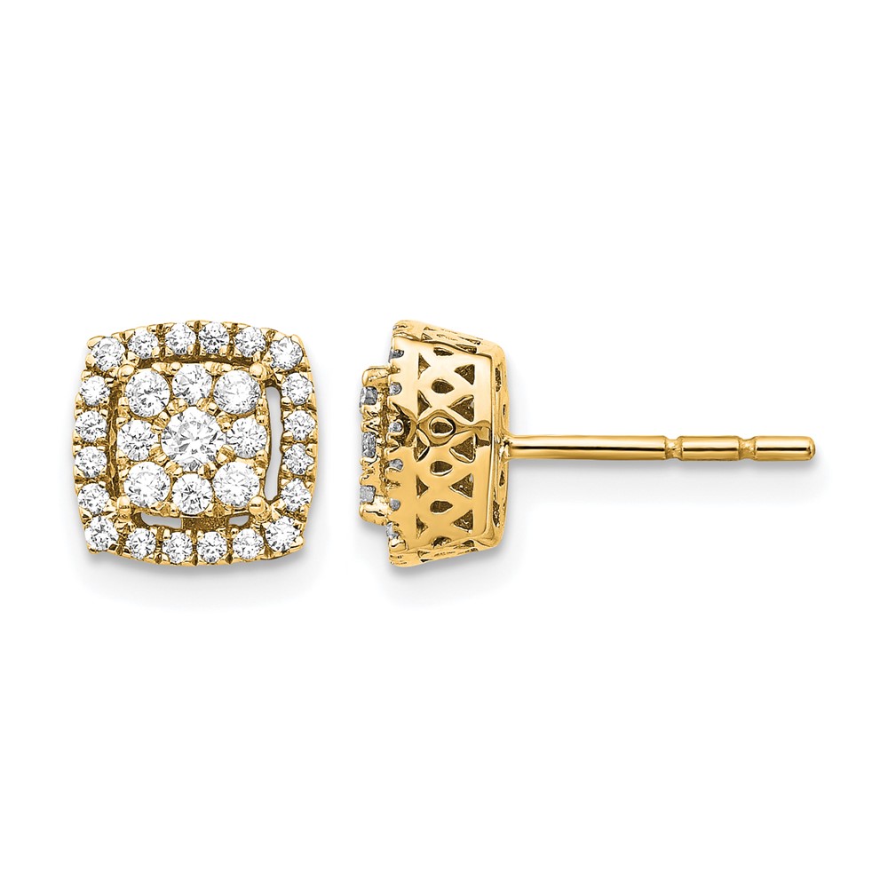 14k Diamond Post Earrings (EM5475-050-YA)