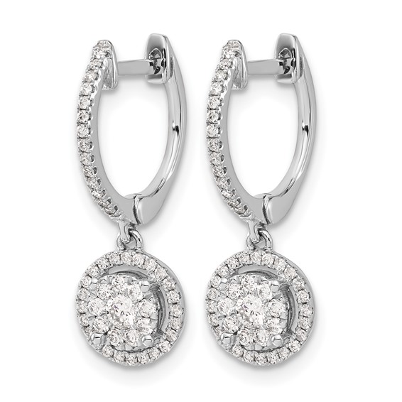 Diamond Hinged Hoop Earrings