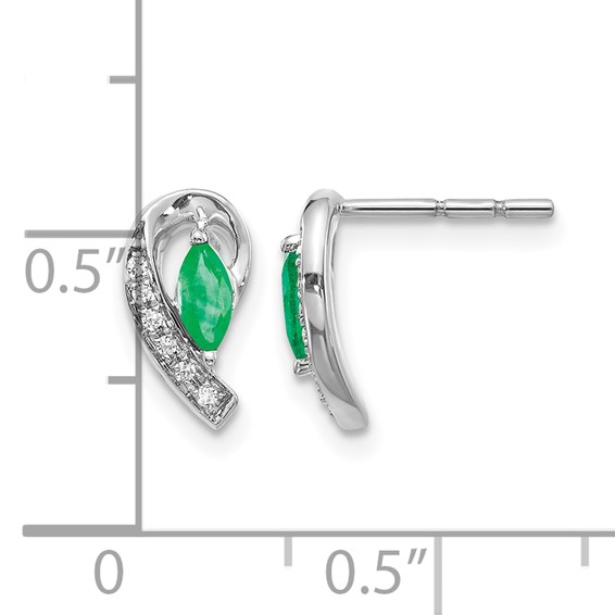 Diamond & Gemstone Post Earrings