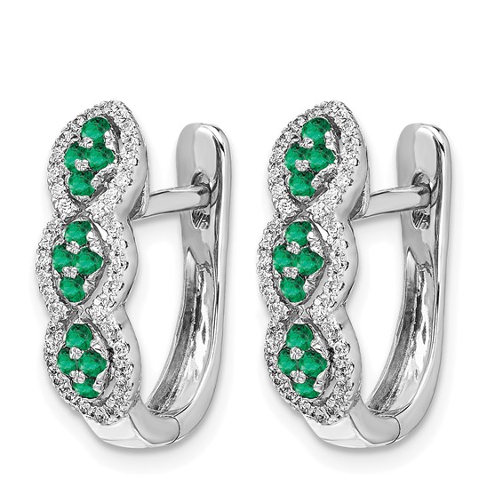 Diamond & Gemstone Hinged Earrings