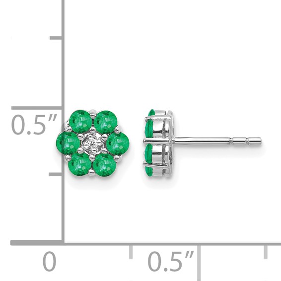 Diamond & Gemstone Post Earrings