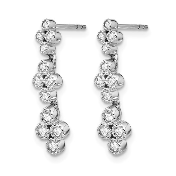 True Origin Lab Grown Diamond Bloom Fashion Dangle Earrings
