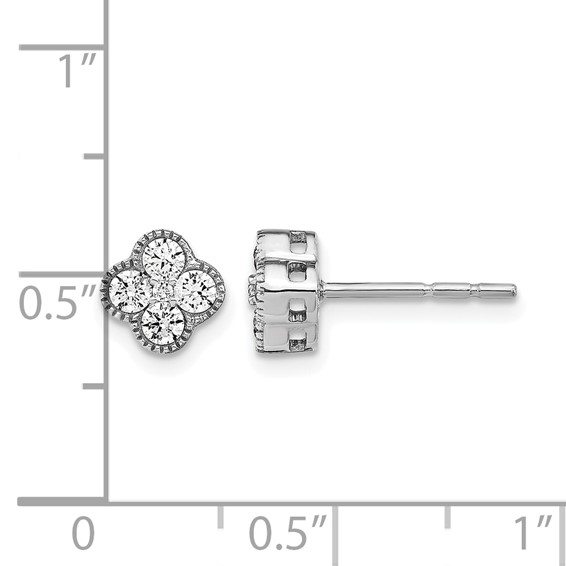 True Origin Lab Grown Diamond Bloom Post Earrings