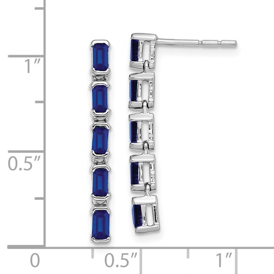 Gemstone 5-Stone Dangle Earrings