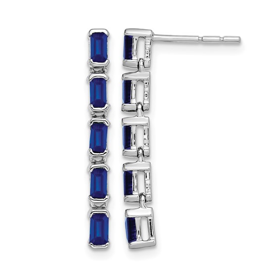 Gemstone 5-Stone Dangle Earrings