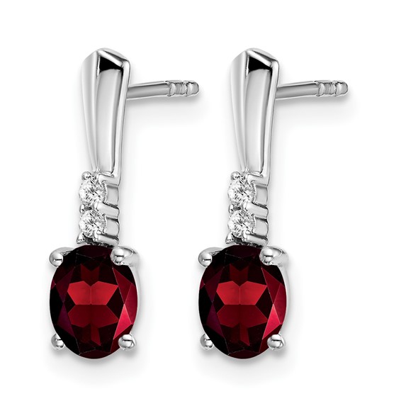 Gemstone & Diamond Dangle Earrings