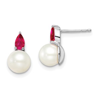 FWC Pearl & Gemstone Post Earrings