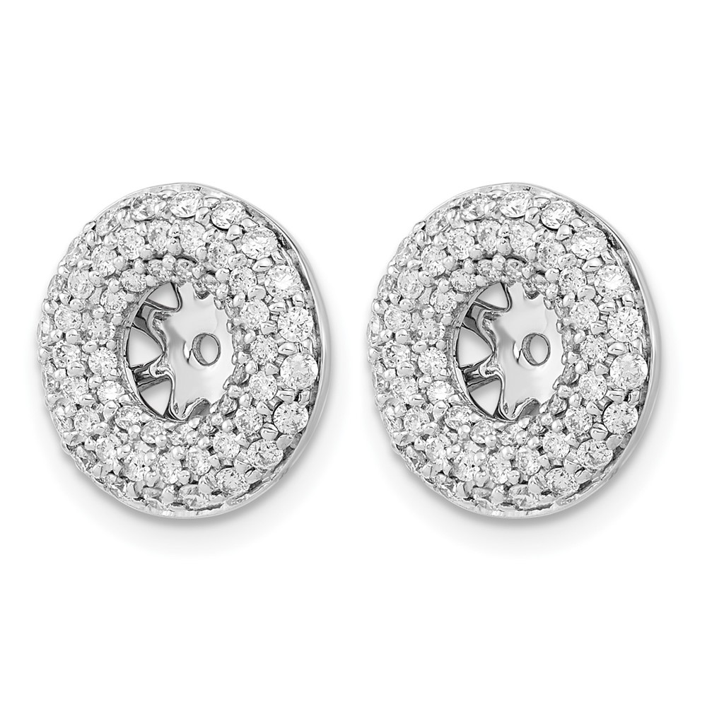 14k White Gold Diamond Earring Jackets (EM8575-080-WA)