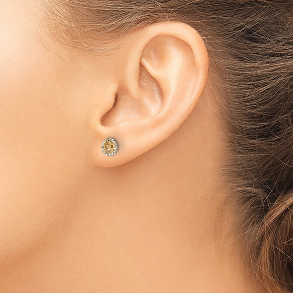 14k Diamond Earring Jackets (EM8579-007-YA)