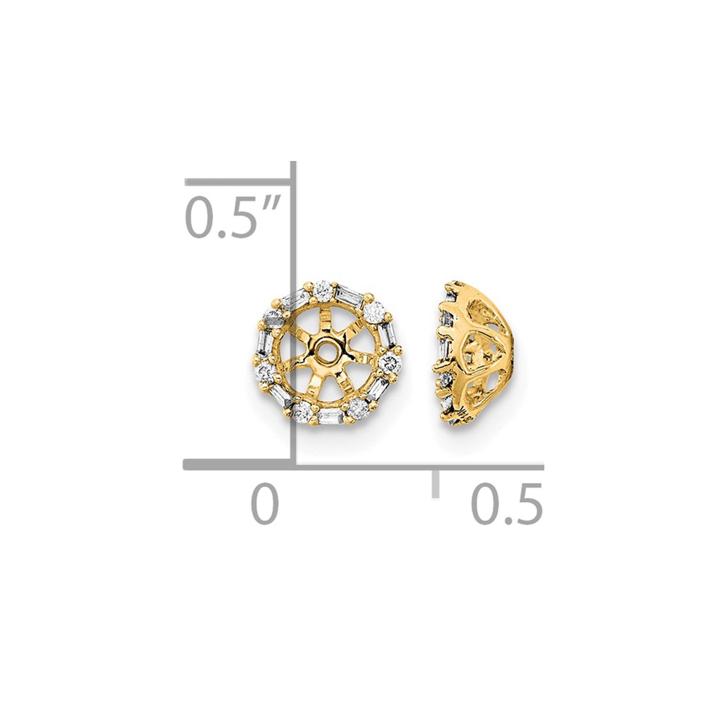14k Diamond Earring Jackets (EM8579-007-YA)