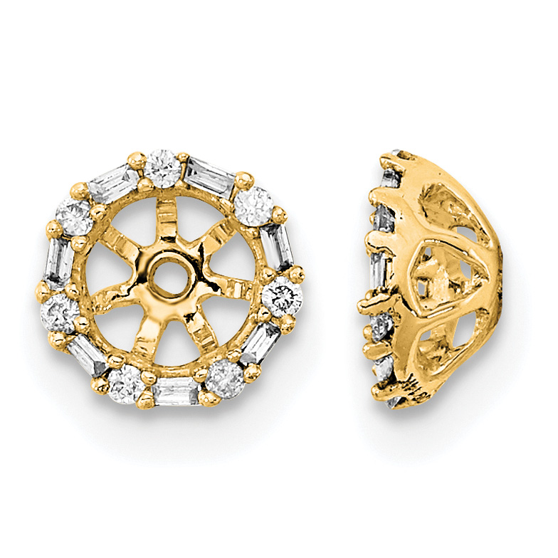 14k Diamond Earring Jackets (EM8579-007-YA)