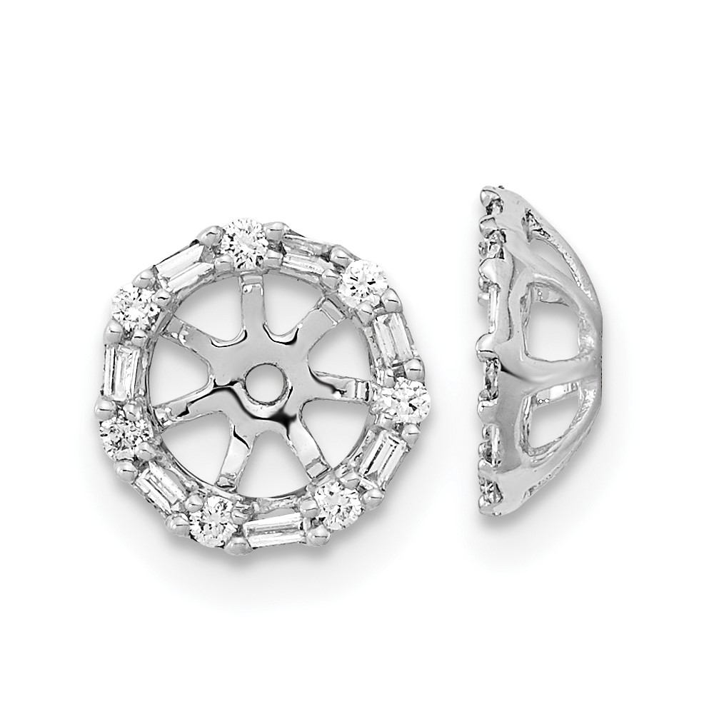 14k White Gold Diamond Earring Jackets (EM8579-020-WA)