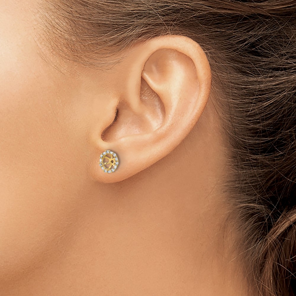 14k Diamond Earring Jackets (EM8579-020-YA)