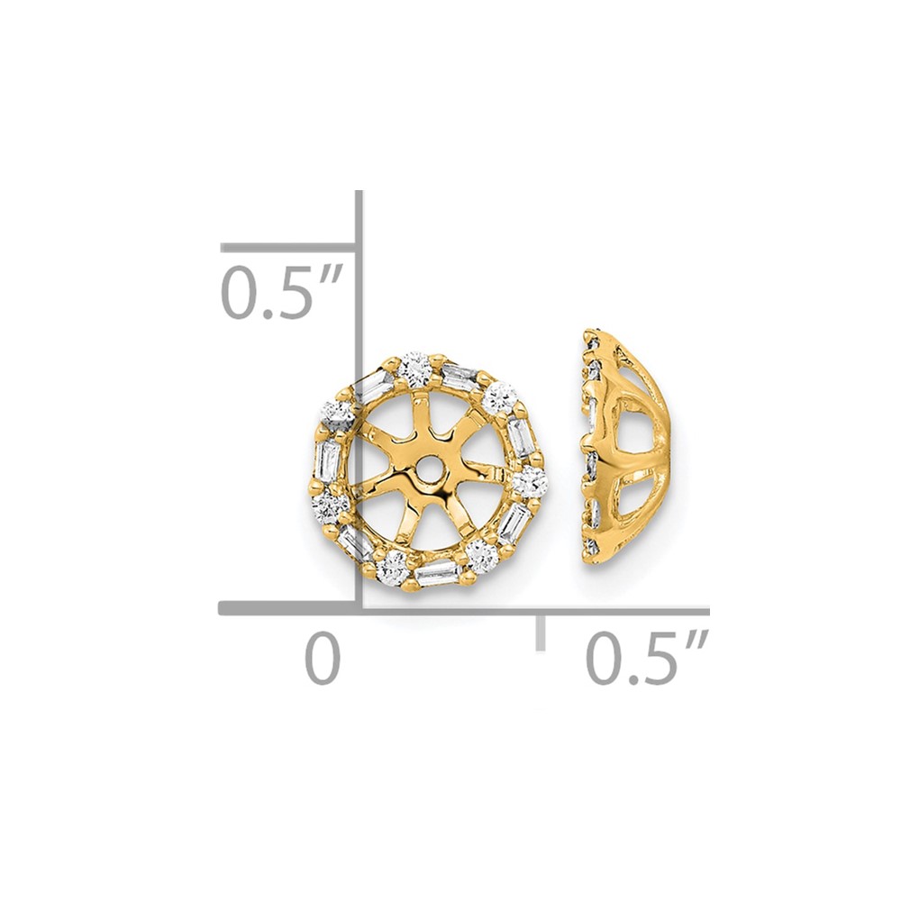 14k Diamond Earring Jackets (EM8579-020-YA)