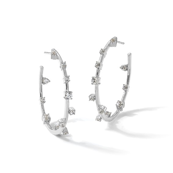 True Origin Lab Grown Oval Diamond Earrings