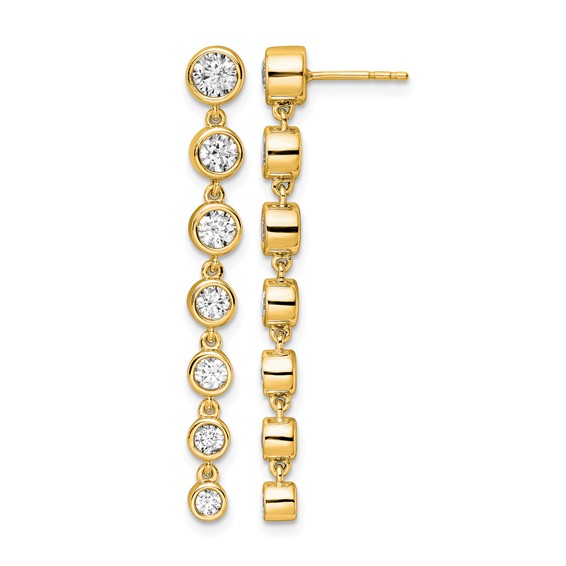 True Origin Lab Grown Diamond Post Dangle Earrings