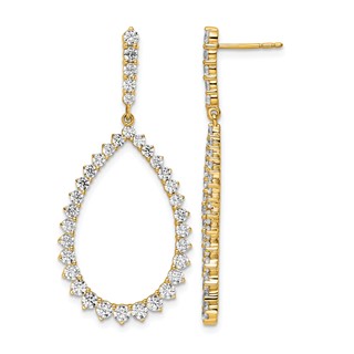 True Origin Lab Grown Diamond Post Dangle Earrings