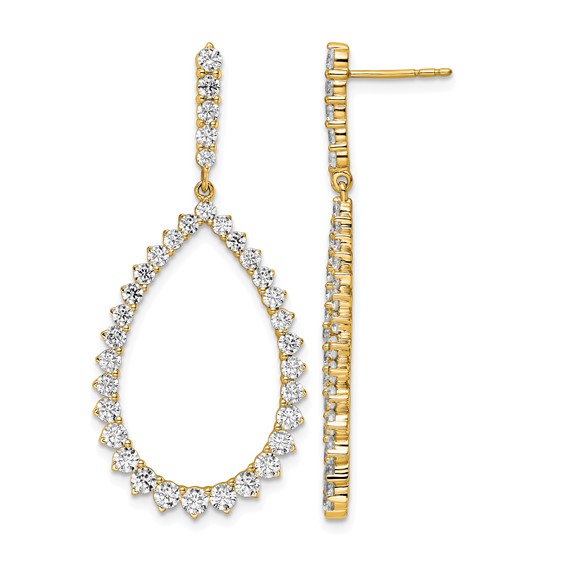 True Origin Lab Grown Diamond Post Dangle Earrings