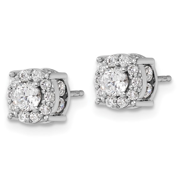 Diamond Fashion Halo Earrings