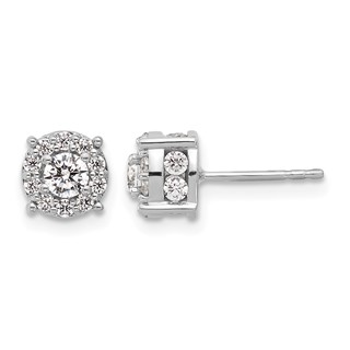 Diamond Fashion Halo Earrings