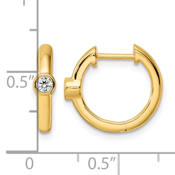 True Origin Lab Grown Diamond Hinged Hoop Earrings