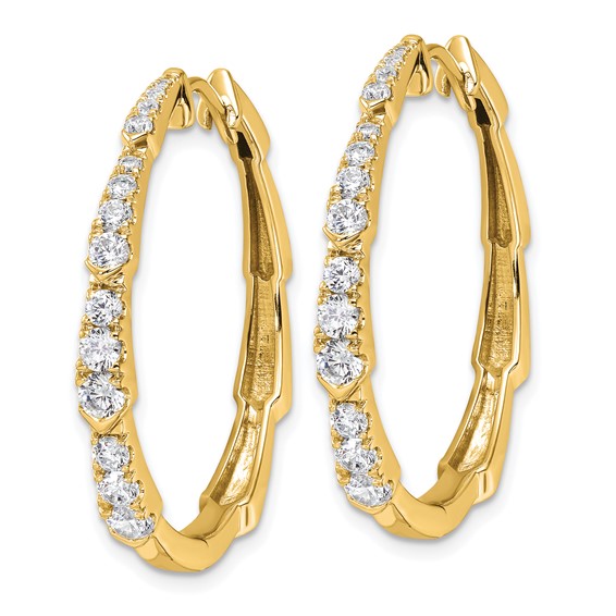 True Origin Lab Grown Diamond Hoop Earrings