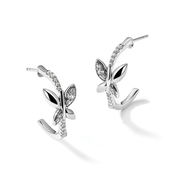 14k White Gold 1 1/5 carat Lab Grown Diamond VS/SI+ G+ Complete Oval Drop Leverback Earrings