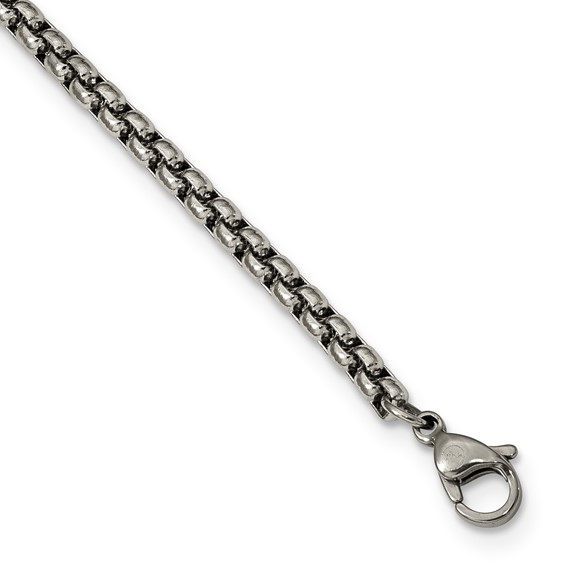 Edward Mirell Titanium Brushed & Polished Casted Pendant Necklace