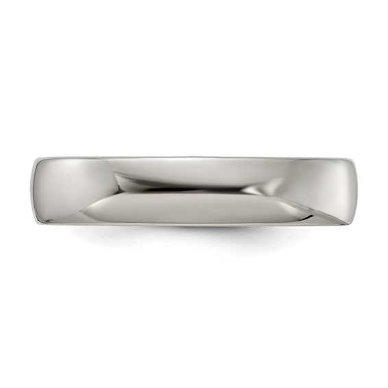 Edward Mirell Titanium Half Round 5mm Polished Band Size 5