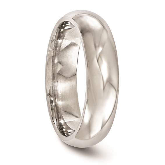 Edward Mirell Titanium 6mm Polished Band