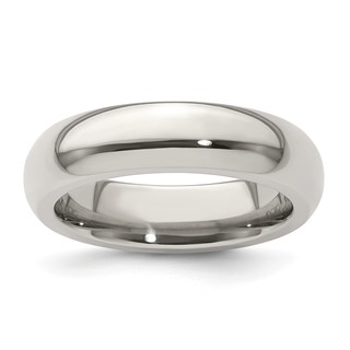 Edward Mirell Titanium Domed 5mm Polished Band Size 5