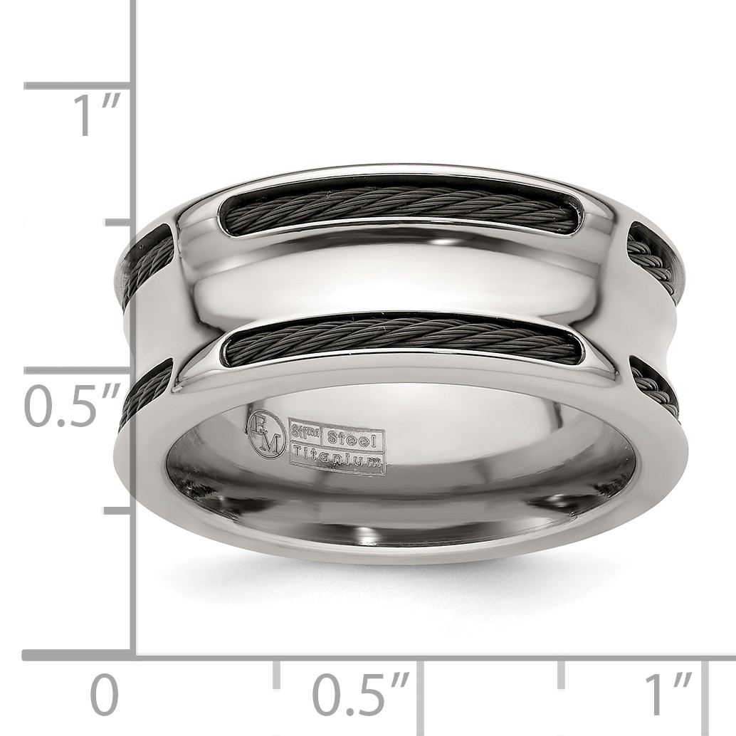Mens Jewelry and Accessories Edward Mirell Titanium Faceted Edge Brushed & Polished 12mm Ring Mens Jewelry and Accessories Edward Mirell Titanium Faceted Edge Brushed & Polished 12mm Ring