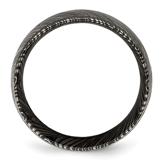 Edward Mirell Timoku Band 10mm Black Ti and Timoku Tri Dome Band