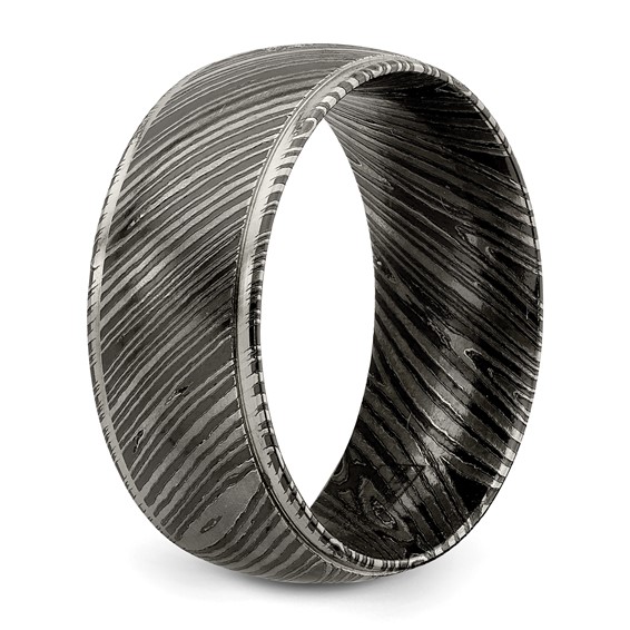 Edward Mirell Timoku Band 10mm Black Ti and Timoku Tri Dome Band