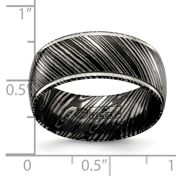 Edward Mirell Timoku Band 10mm Black Ti and Timoku Tri Dome Band