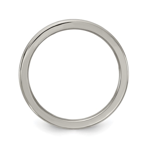 Edward Mirell Gray Ti Polished Concave 2mm Band