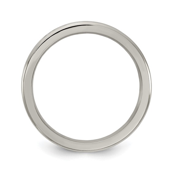 Edward Mirell Gray Ti Polished Concave 3mm Band