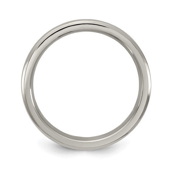 Edward Mirell Titanium Polished Concave 4mm Band