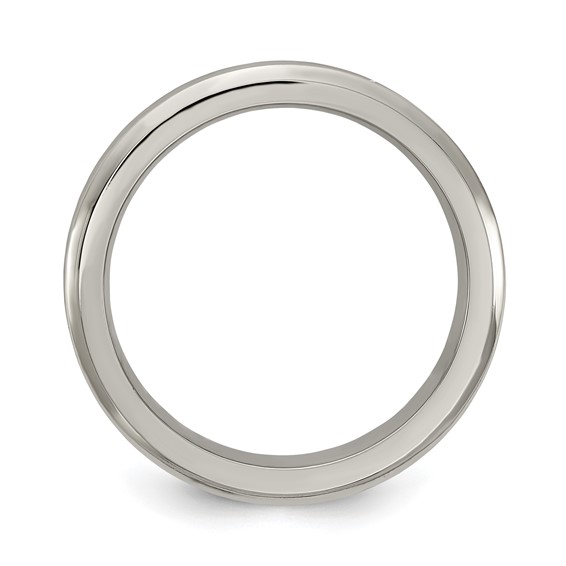 Edward Mirell Titanium Polished Concave 5mm Band