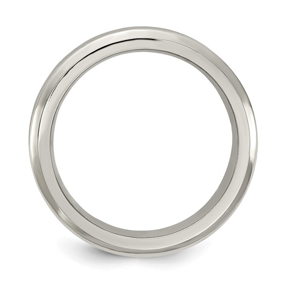 Edward Mirell Titanium Polished Concave 6mm Band