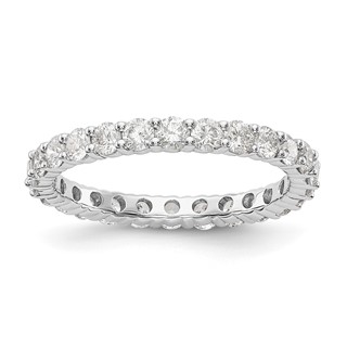 14KW Lab Grown Diamond VS/SI+ G+ Shared Prong Eternity Band
