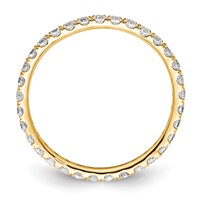True Origin 14K Yellow Gold 0.50 Carat Lab Grown Diamond VS+ F+ Complete Eternity Band view 2