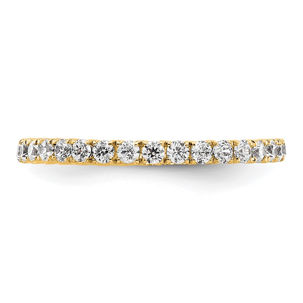 True Origin 14k 1/2 carat Lab Grown Diamond VS+ F+ Complete Size 4 Eternity Band (ET0005-050-4Y4LD)
