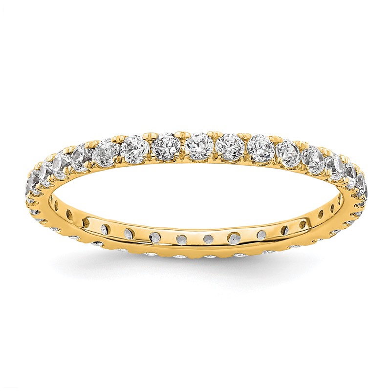 True Origin 14k 1/2 carat Lab Grown Diamond VS+ F+ Complete Size 4 Eternity Band