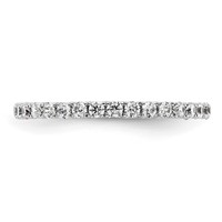 True Origin 14K White Gold 0.50 Carat Lab Grown Diamond VS+ F+ Complete Eternity Band view 3