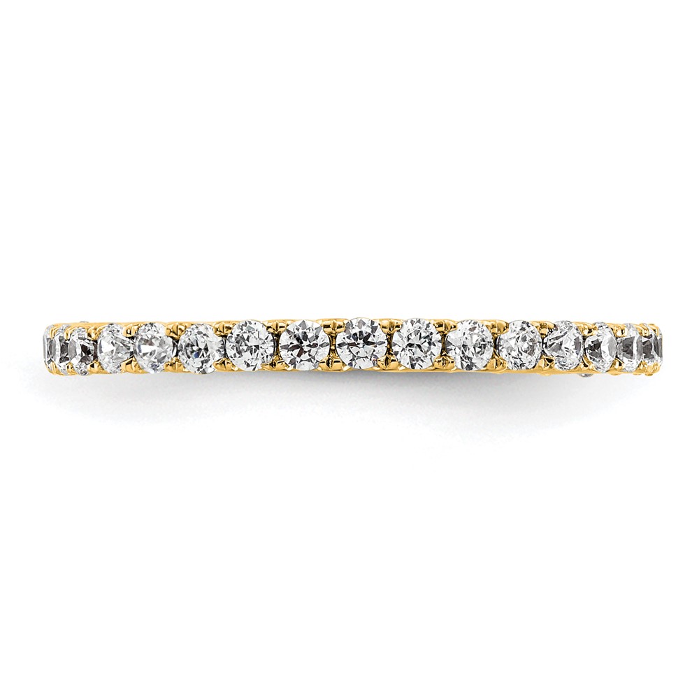 True Origin 14k 1/2 carat Lab Grown Diamond VS+ F+ Complete Size 5 Eternity Band (ET0005-050-5Y4LD)