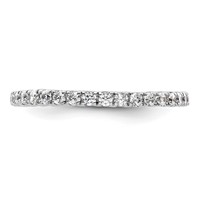 True Origin 14K White Gold 0.50 Carat Lab Grown Diamond VS+ F+ Complete Eternity Band view 3